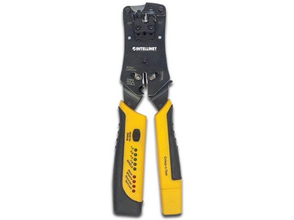 Pinza Intellinet para Crimpeo Plug RJ11, RJ12 y RJ45 con Probador de Cables.