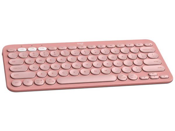 Teclado Inalambrico Compacto Logitech PEBBLE KEYS 2 K380S, Bluetooth. Color Rosa. (Versión en Inglés) - imagen 2