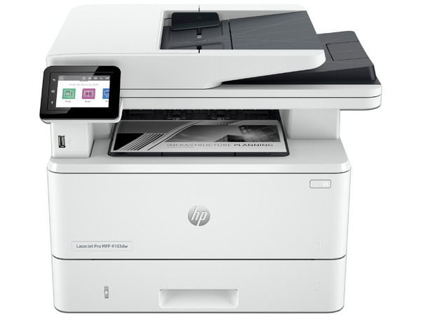 Multifuncional HP LaserJet Pro MFP 4103dw, Impresora Láser Monocromática, Copiadora y Escáner, 1200 x 1200 dpi, Wi-Fi, Ethernet, USB. - imagen 2