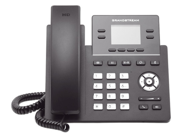 Teléfono IP Grandstream GRP2612P, con Pantalla 2.4", 4 líneas SIP con 2 cuentas, puertos Gigabit, IPV4/IPV6.