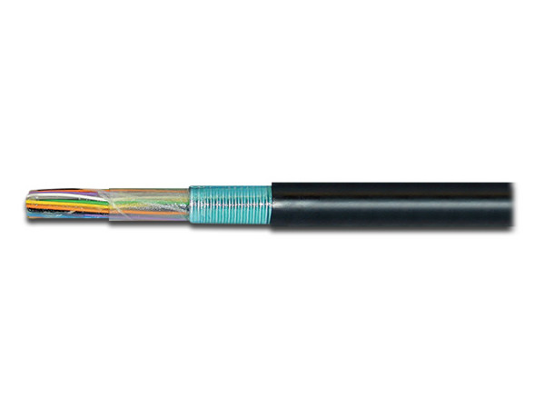 Cable telefónico para exterior subterráneo con relleno de gel, 6 pares, calibre 24AWG.