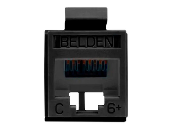 Conector Belden Jack RJ-45 Cat6 UTP, REVconnect. Color Negro.