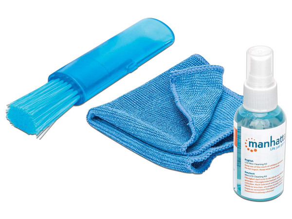 Mini Equipo de Limpieza Manhattan para pantallas LCD.