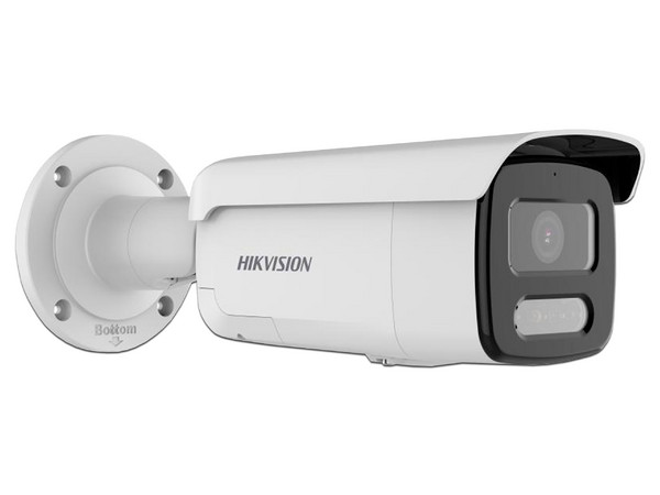 Camara Tipo Bala IP HIKVISION de 8 MP, Lente 4 mm, IR de 60 mts, IP67, Micrófono Integrado. Color Blanco
