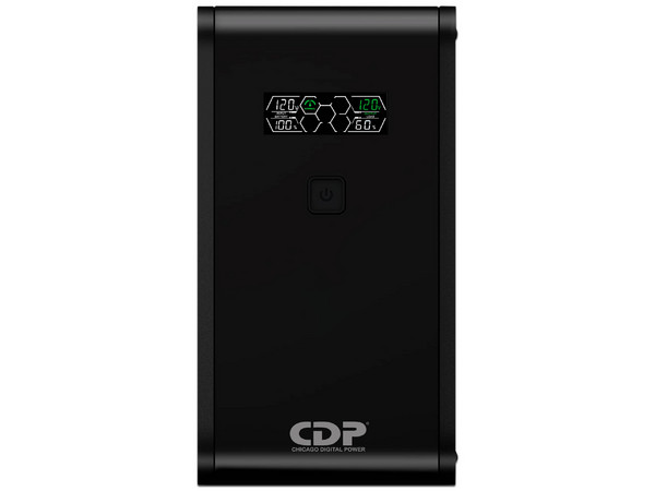 No Break CDP R-SMART1510 de 1500VA (900W) 5 Contactos, Respaldo de batería y Regulador AVR, 5 contactos con supresión. Color Negro