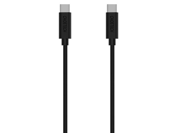 Cable USB Tipo C de 2 metros, USB 2.0. Color Negro.