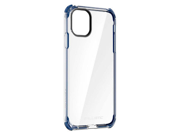 Funda protectora transparente Ballistic Bshock X90 para iPhone 11 Pro Max. Borde Color Azul. - imagen 3