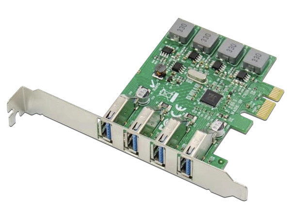 Tarjeta adaptadora X-Media XM-PEX-U304S de hasta 5 Gbps con 4 puertos USB 3.0, PCI Express.