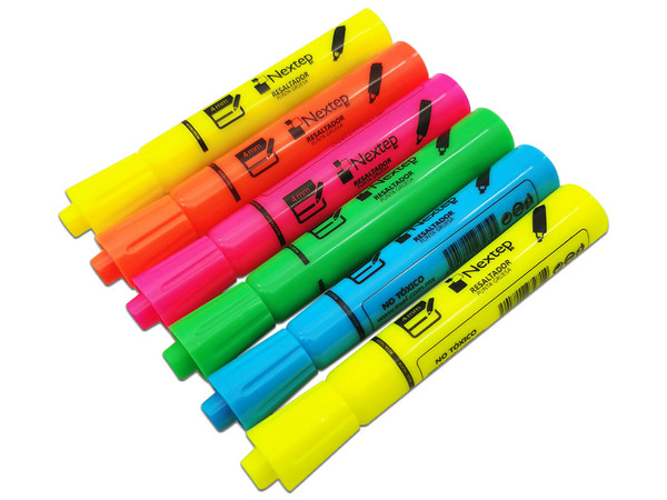 Juego Resaltadores Nextep NE-079X de 5 Colores Punta Cincel 4mm - imagen 2