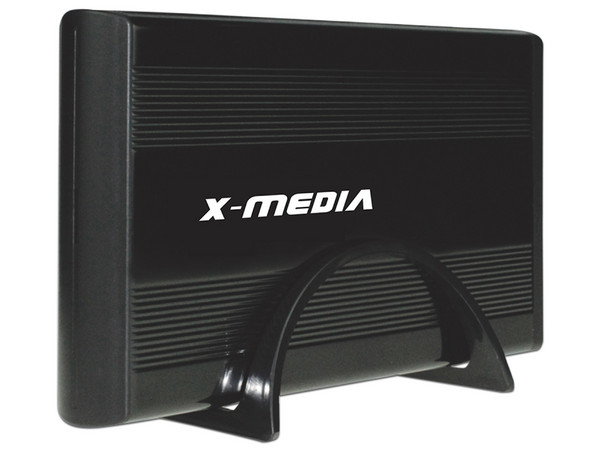 Gabinete X-Media para Disco Duro de 3.5", Convierte tu Disco Duro Interno (SATA) en un Disco Externo USB 2.0. Color Negro.