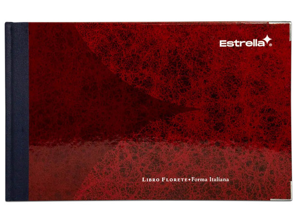 Libro Florete Estrella Tabular, 12 Columnas, 96 Hojas.