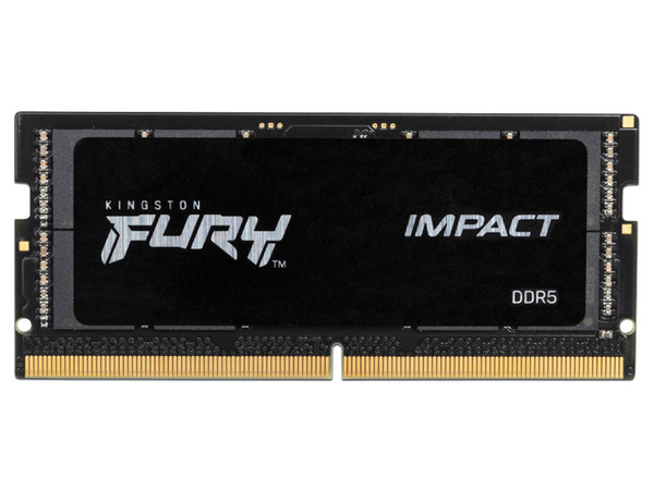Memoria SODIMM Kingston FURY Impact Black, DDR5 PC5-44800 (5600MHz), Non-ECC , CL40, 32GB.