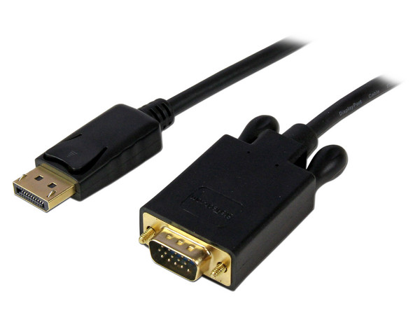 Cable de Video de DisplayPort (M) a VGA (M), 1.8 m.
