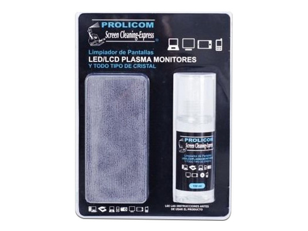 Limpiador PROLICOM de Pantallas LED, LCD Y Monitores, 150ML.