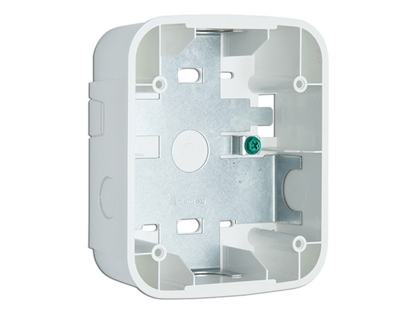 Caja de Montaje en Pared para Sirena, Color Blanco.