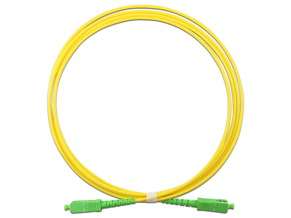 Jumper de Fibra Óptica Enson Monomodo, conector SC a SC, 2m. Color Amarillo.