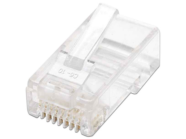 Plugs RJ-45 Intellinet, Cat 5e, UTP, Terminal de 2 puntas para cable multifilar, bote con 100 piezas. - imagen 2
