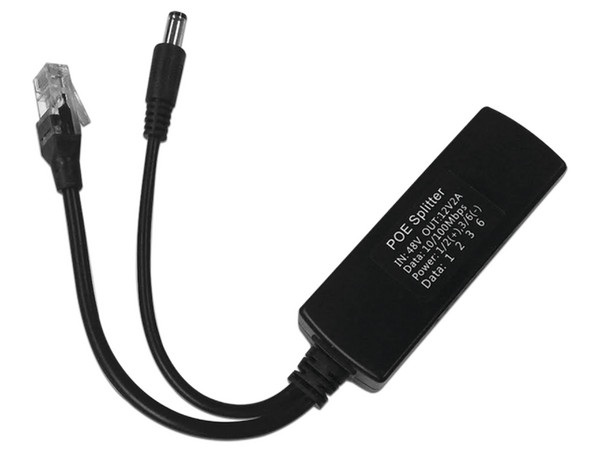 Cable divisor Epcom TTPL100 de RJ-45(Hembra) a RJ-45(Macho) y DC, PoE, Para adaptar micrófonos en Cámaras IP. Color Negro - imagen 2