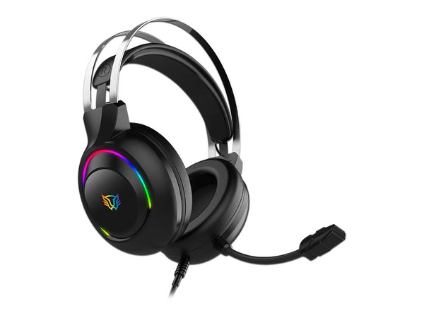 Audifonos Balam Rush Hesix II HS688 Azender, RGB, 3.5mm. Color Negro - imagen 2