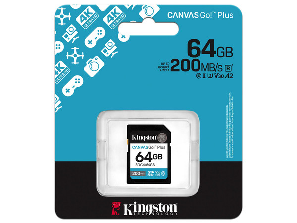 Memoria Kingston Canvas Go! Plus SDXC de 64GB, UHS-I U3, Clase 10. - imagen 3