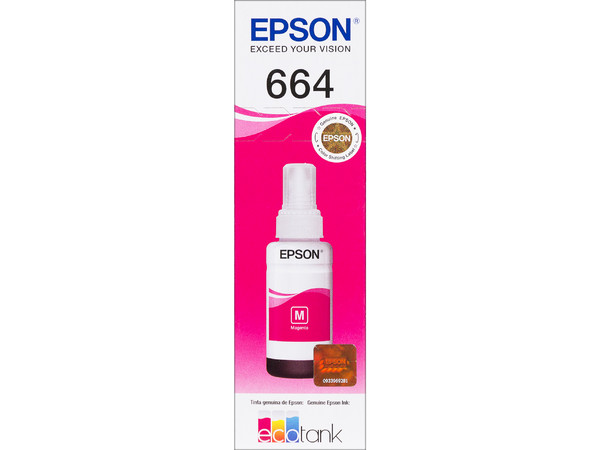 Botella de Tinta Magenta Epson T664, Modelo: T664320. - imagen 3