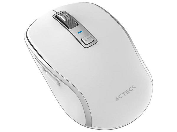 Mouse Multidispositivo Acteck Optimize Trip Pro MI580, hasta 1600 dpi, 2.4 GHz + 2 Modos Bluetooth, 6 Botones, Recargable, Color Blanco. - imagen 2