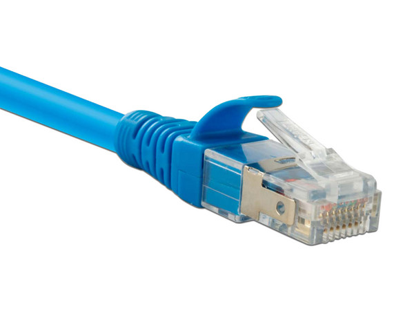 Cable RJ45 U/UTP Cat6a Nexxt Longitud 2.1 m, LSZH, Color Azul.