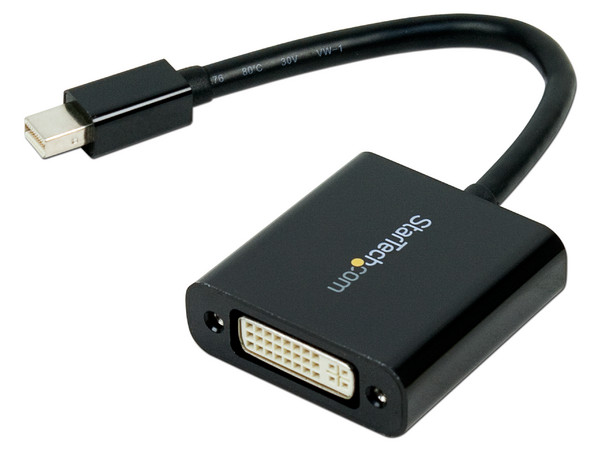Adaptador de Video StarTech de Mini DisplayPort (M) a DVI-I (H).