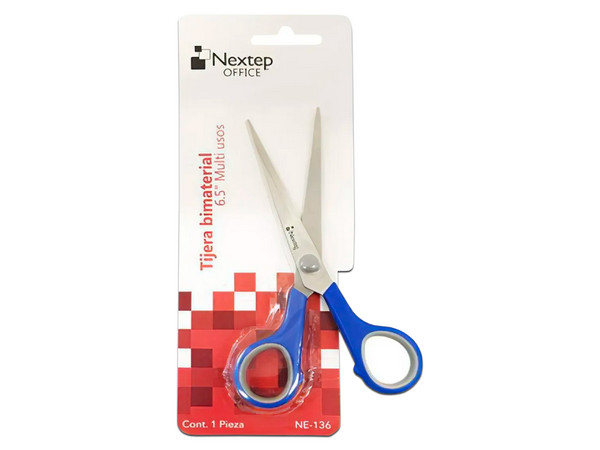 Tijera Nextep NE-136 de 6.5", Bimaterial, Multiusos. - imagen 2