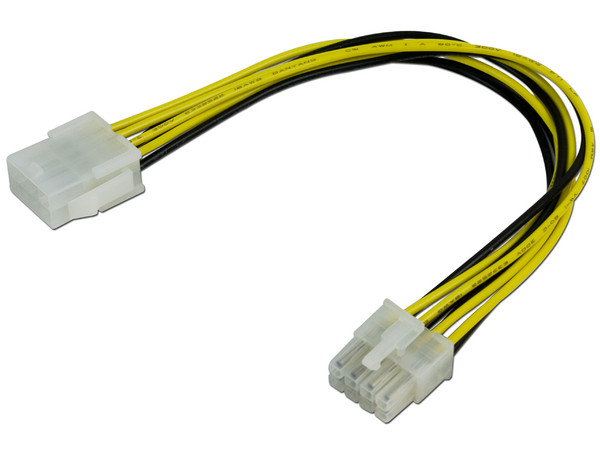 Cable de Extensión de Alimentación de 8 Pines, 20 cm.