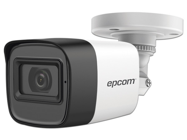 Cámara de Vigilancia tipo Bala Epcom  B50-TURBO-G2/A de 5MP (2560 x 1944p), IR hasta 30m, Audio por Coaxitron, IP67.