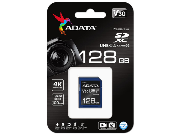 Memoria ADATA Premier Pro SDXC UHS-I U3 de 128GB, Clase 10. - imagen 2