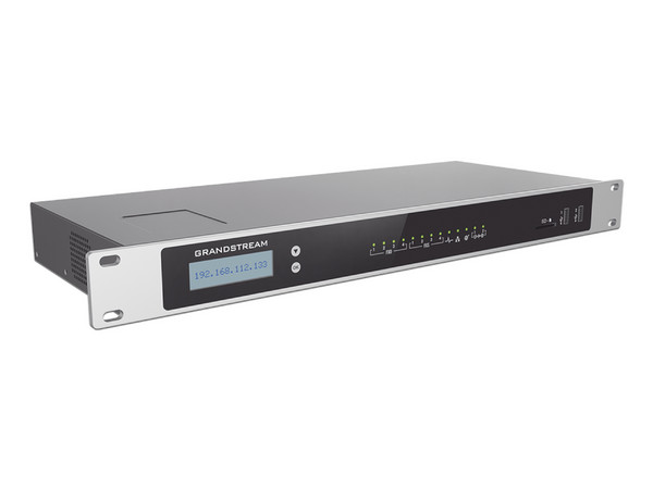 Conmutador Grandstream UCM6304 para central telefónica IP-PBX, 4 FXO, 4 FXS, Hasta 2000 Usuarios y 300 llamadas simultáneas.