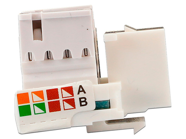 Conector Jack Enson RJ45 Cat6. Color Blanco. - imagen 2