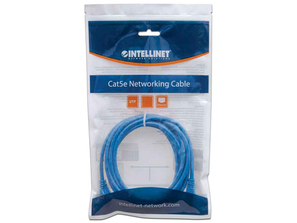 Cable Patch Intellinet, Cat6, UTP, 5m. Color Azul. - imagen 3