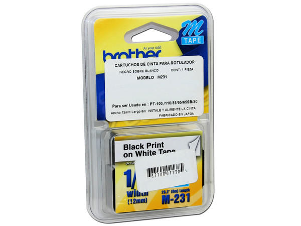 Cinta Negro-Blanco BROTHER M231.