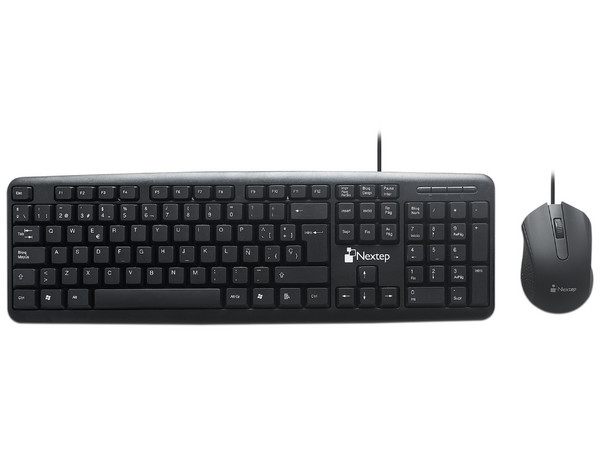 Teclado Alámbrico Nextep NE-416T, Resistente a Salpicaduras, USB, Color Negro.