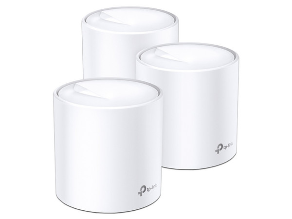 Sistema de Wi-Fi en Malla TP-LINK X60, de Doble banda, 2.4GHz y 5GHz, Wireless AX (Wi-Fi 6), hasta 2402Mbps. (Paquete de 3).
