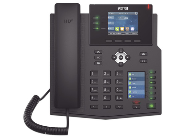 Teléfono IP Empresarial Fanvil X4U, 12 Líneas SIP, 30 Teclas DSS, PoE, Gigabit Ethernet, Conferencia de 3 vías.