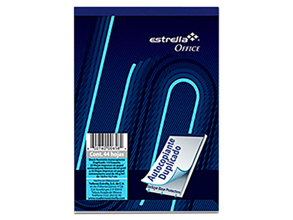 Block Estrella de Remisión Autocopiante, Duplicado, Media Esquela. Dimensiones Máximas 195 x 140 mm, Colores Variados. 44 Páginas.