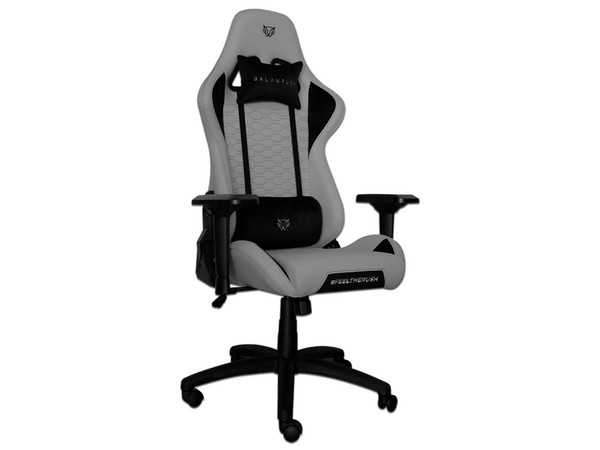 Silla Gamer Balam Rush Thunder 2, inclinación ajustable, soporte lumbar, Color Gris.