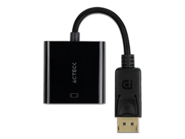 Adaptador Acteck Shift Plus AH435, de DisplayPort (M) a HDMI (H). Color Negro.