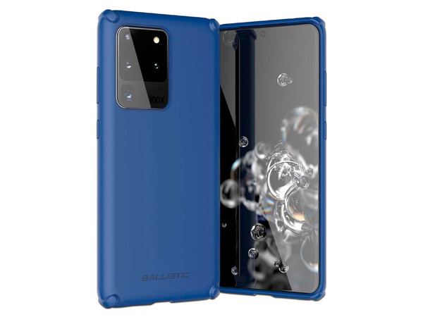 Funda Ballistic Soft Jacket, para Samsung Galaxy S20 Ultra. Color Azul Marino.