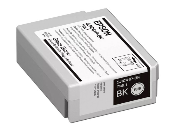Cartucho de Tinta EPSON ColorWorks SJIC41P, Color Negro.