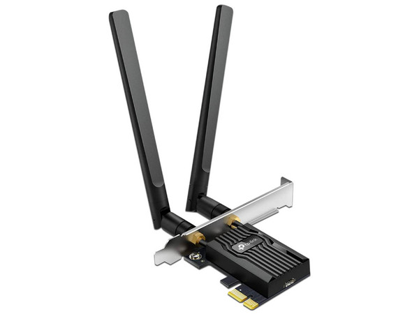 Tarjeta de Red Inalámbrica con 2 Antenas TP-Link Archer TX55E, Wireless AX3000 (Wi-Fi 6), Bluetooth 5.2, hasta 3000Mbps, PCI Express.