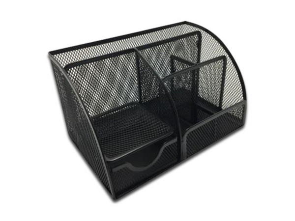 Organizador de Malla Metálica Nextep NE-175 de 7 secciones. Color Negro.