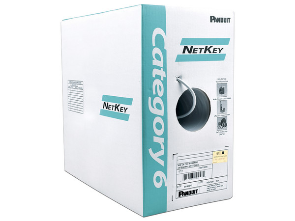 Bobina de Cable Panduit NUC6C04IG-FE, UTP Cat6, 4 pares, Calibre 24AWG, 305m. Color Gris. - imagen 2