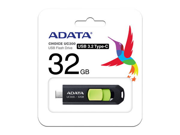 Memoria Flash USB-C 3.2 ADATA UC300 de 32GB. Color Negro. - imagen 2