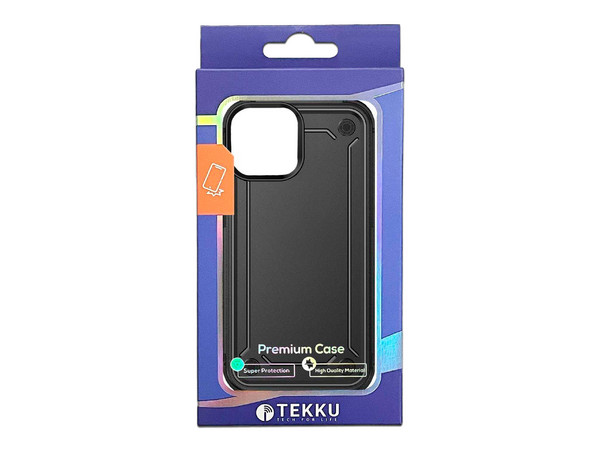 Funda Tekku Tough Cover para iPhone 15 Plus. Color Negro. - imagen 2