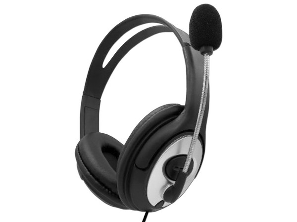 Audífonos con Micrófono Tipo Diadema BRobotix 263953, USB. Color Negro - imagen 2